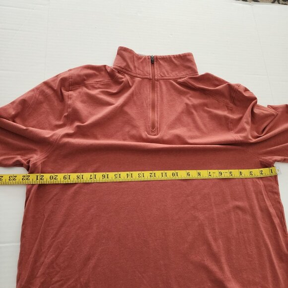 Coolibar  sz L Sonora performance pullover  1/4 zip brown sun protection - Picture 8 of 10